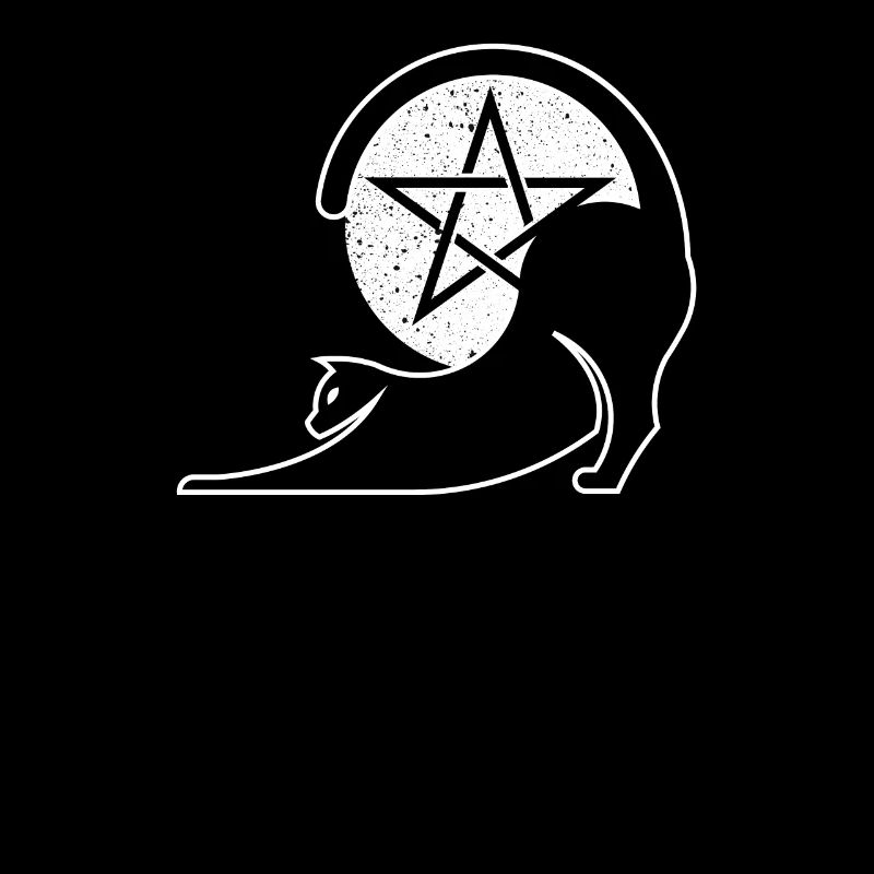 Cat pentagram witchcraft wiccan witch