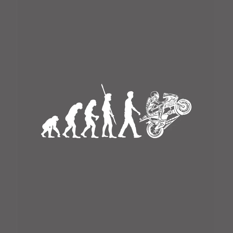 Motorcycle evolution monkey racing machine