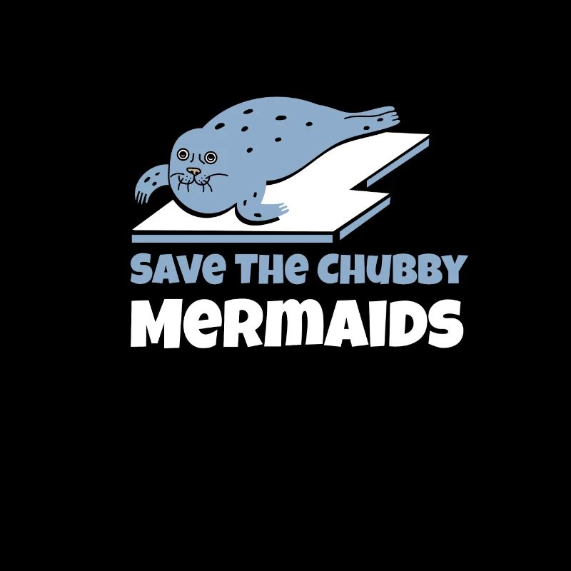 Save The Chubby Mermaids Manatee Ocean Gift