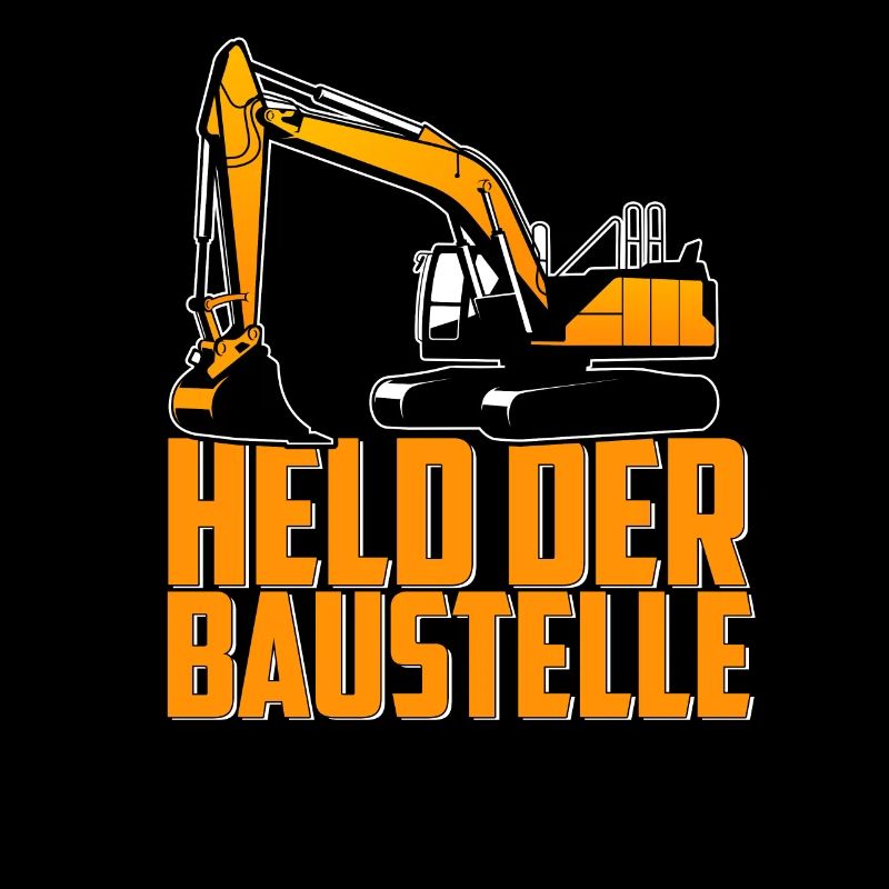 Held der Baustelle Bagger Baggerfahrer