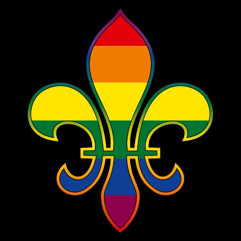 Arc-en-ciel Fleur de Lys / Fleur de Lis