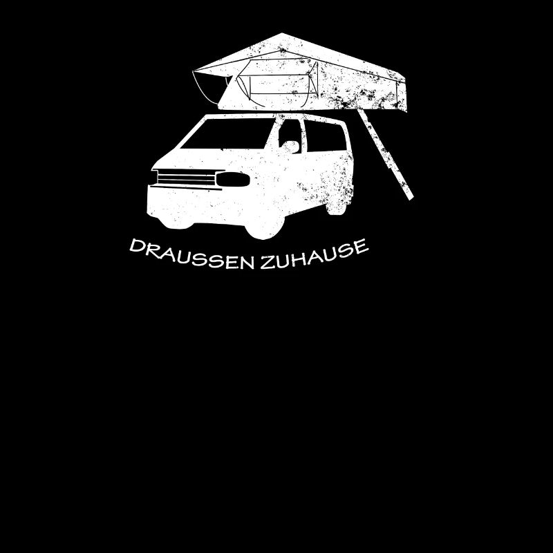 Bus mit Dachzelt am Van Camper, draussen zuhause