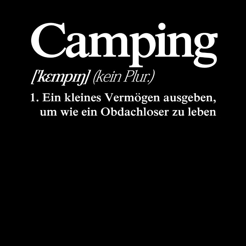 Camping Definition - Lustiger Camper Spruch