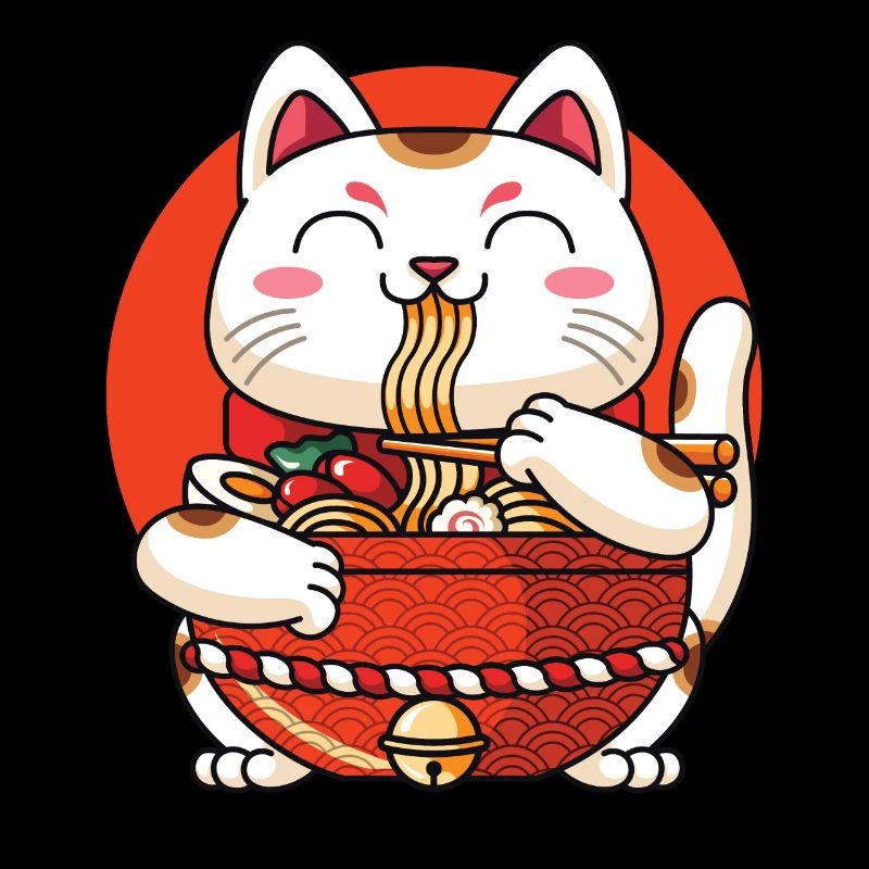 Ramen Maneki Neko Cat