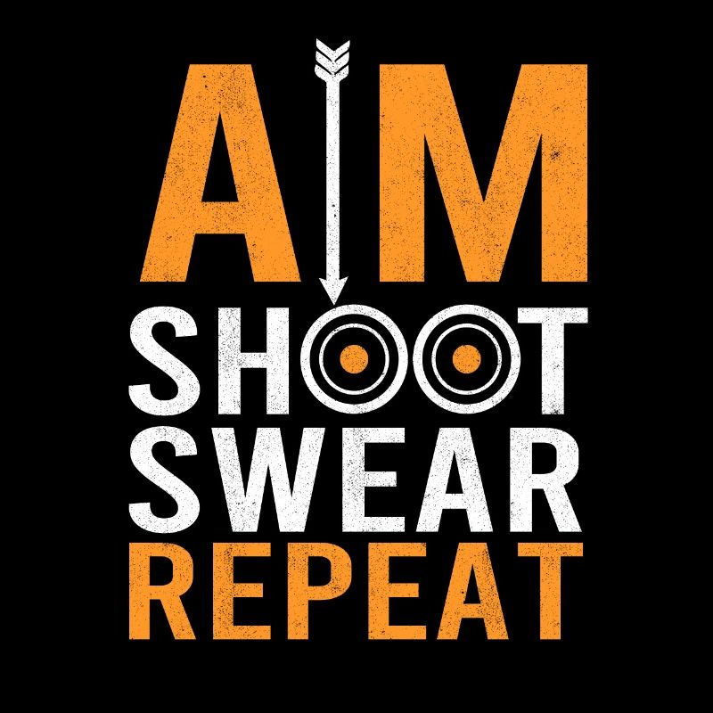 Aim Shoot Swear Bowman Archer Bowhunting Target