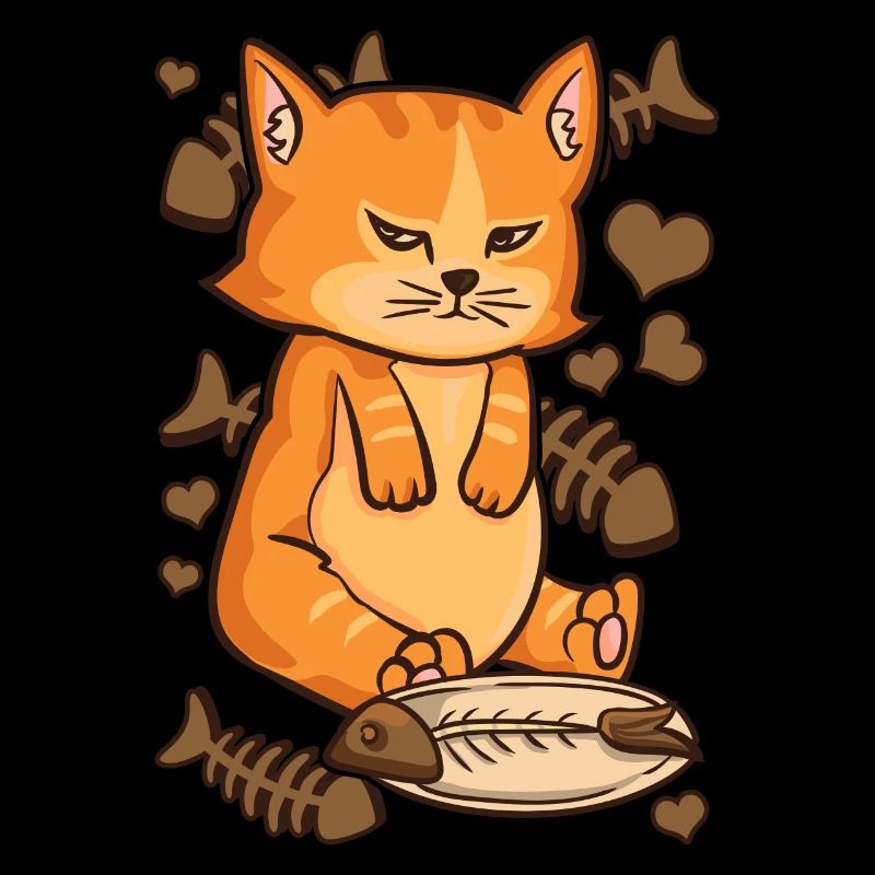Ginger Cat Chubby Kitty Funny Cute Kitten Angry Ea