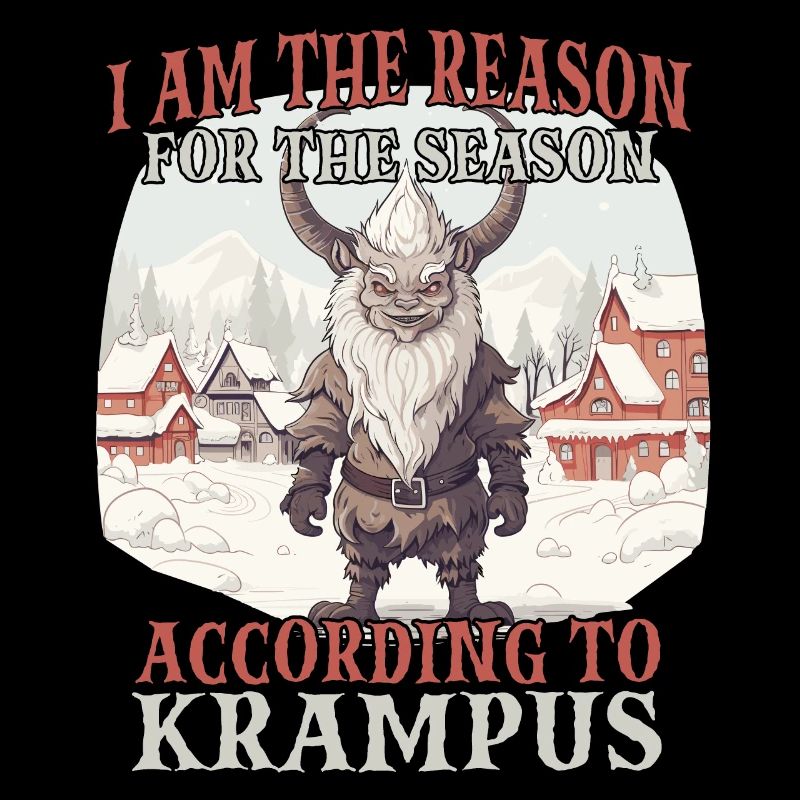 Dämonischer Weihnachtsmann Kramperl Krampus