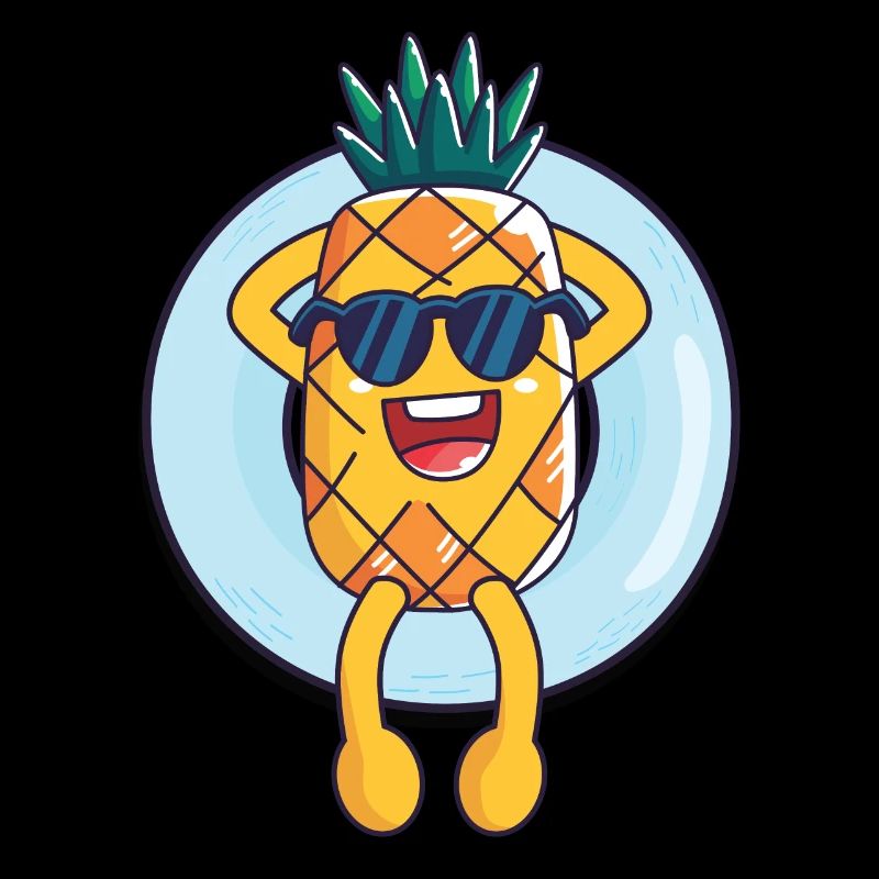 Cool floating pineapple