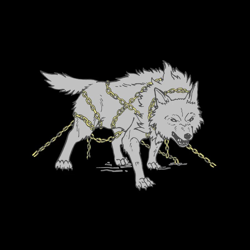 Loup dans les chaînes
