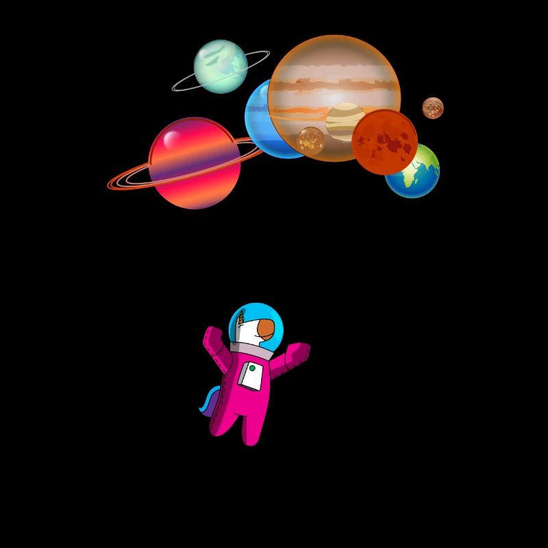 Interstellar and fabulous Einhorn weltraum