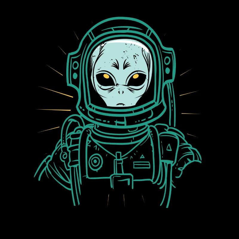 Alien Astronaut Space Pilot Weltraumpilot