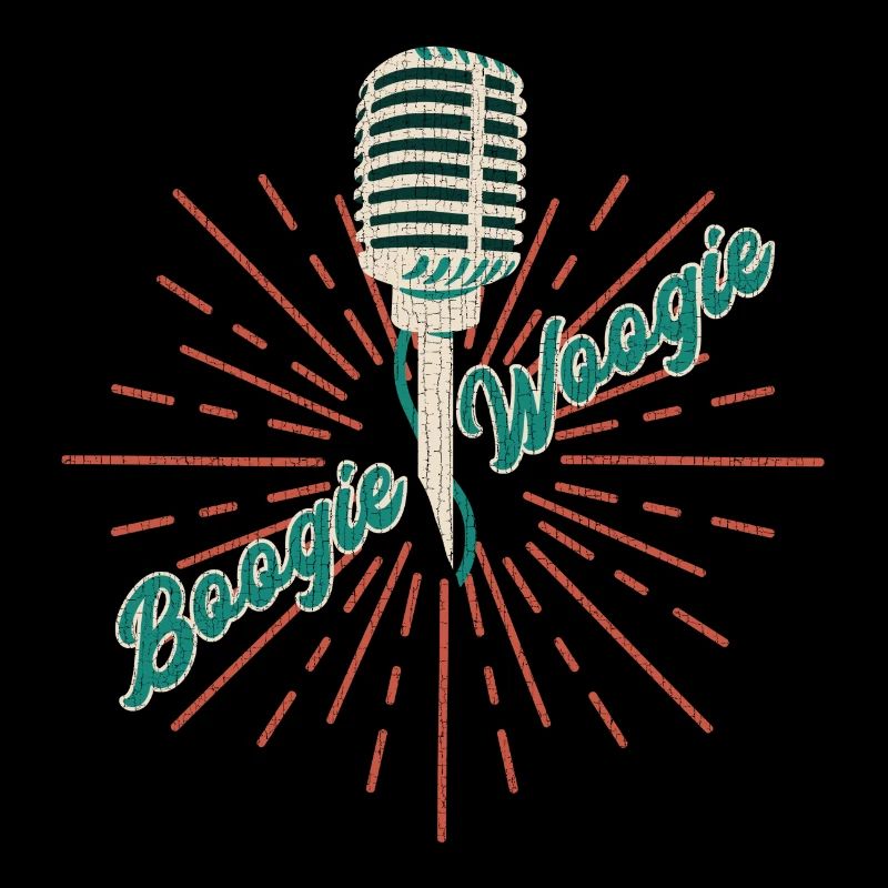 Boogie Woogie Vintage Mikrofon Geschenk