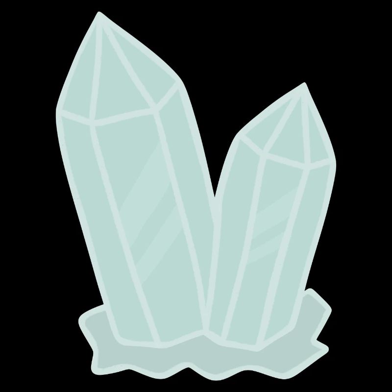 Illustration de géode d’amas de cristal