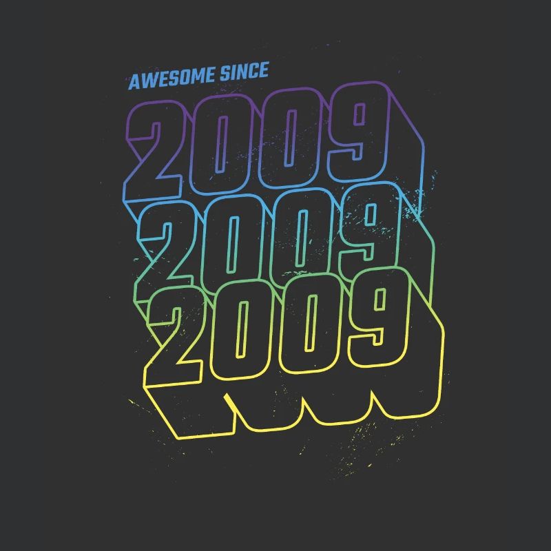 Awesome Since 2009 14. Geburtstag