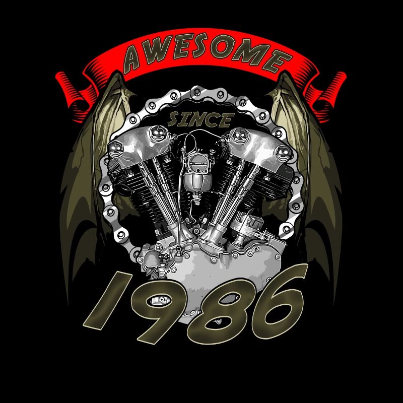 Awesome since 1986, Biker Geburtstag