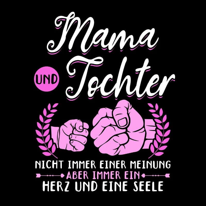 tolles Muttertag Spruch - ein Herz und eine Seele.