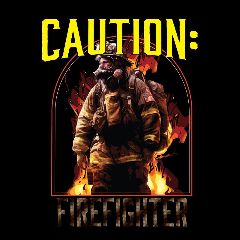Caution Firefighter Fire Rescue Fireman