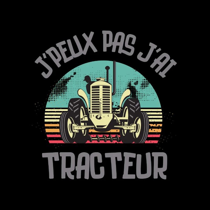 Fermier fermière tracteur