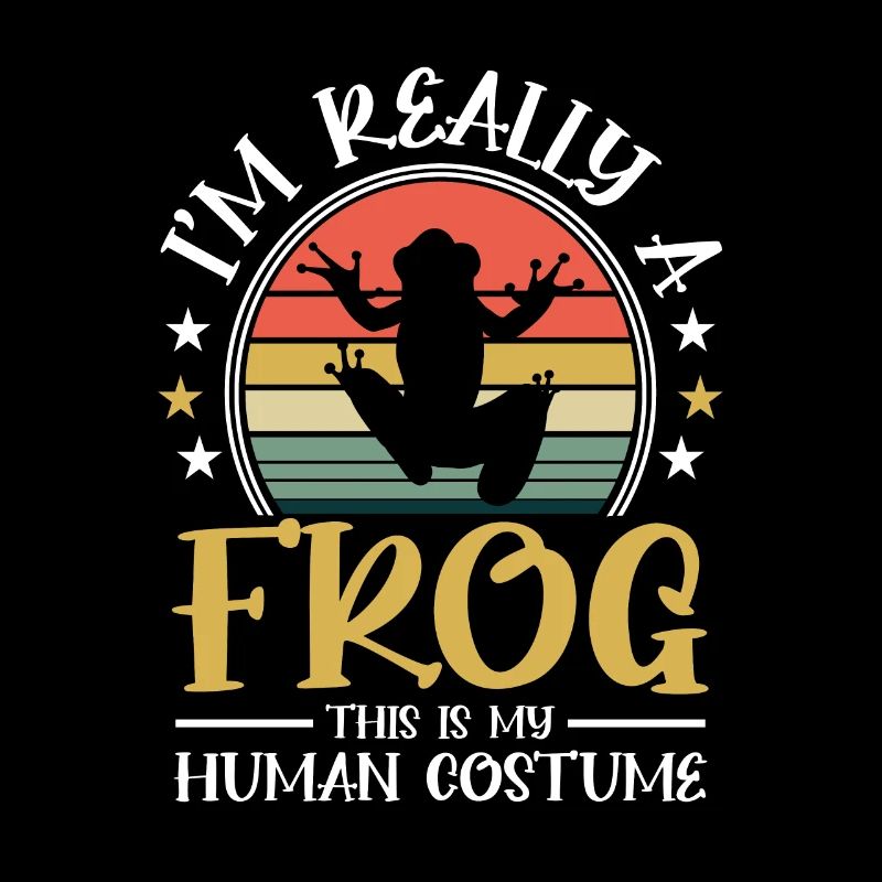 Retro Toad Vintage Im Really A Frog This Is My Hum