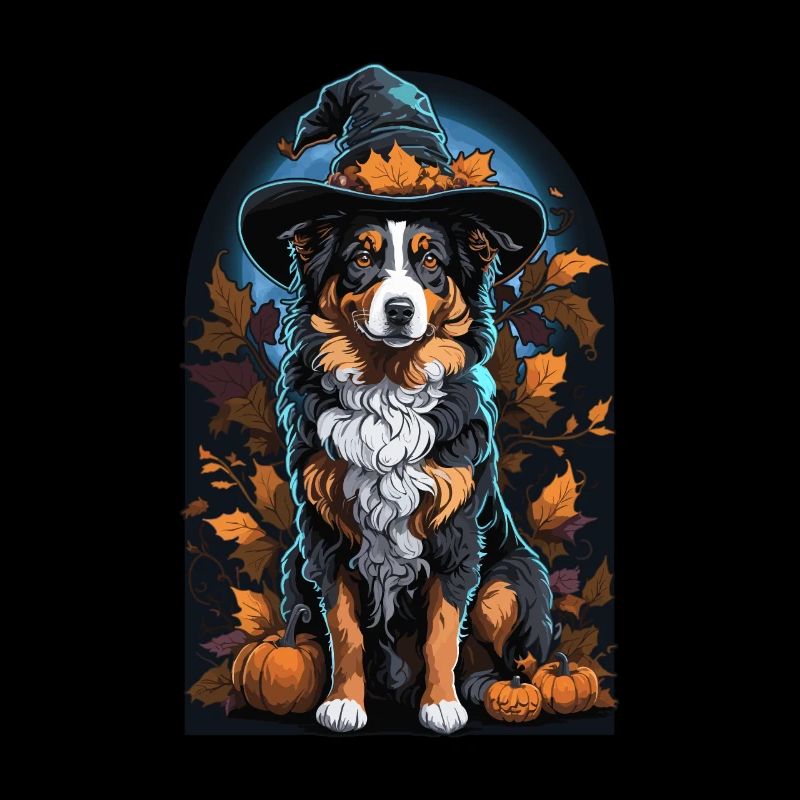 Australian Shepherd Hexe Halloween Aussie
