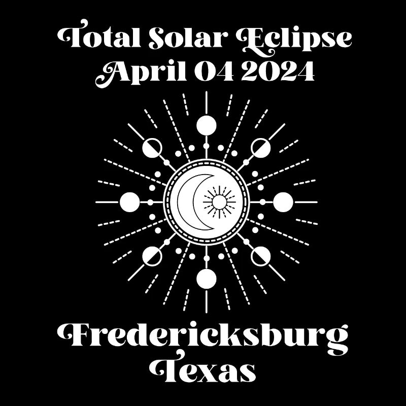 Éclipse totale de Soleil 2024 Fredericksburg, Texas
