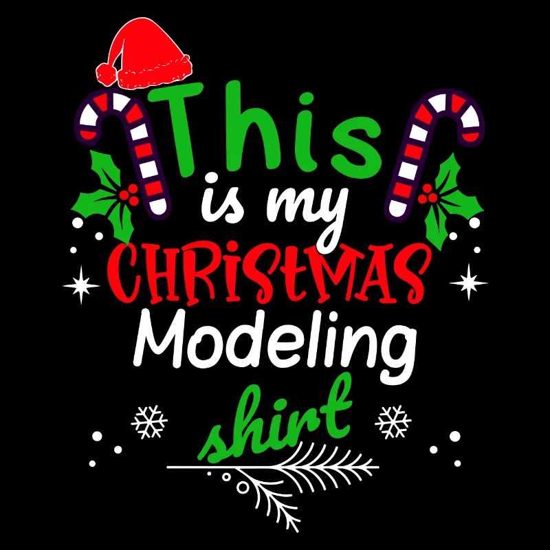 C’est ma chemise de modélisation de Noël
