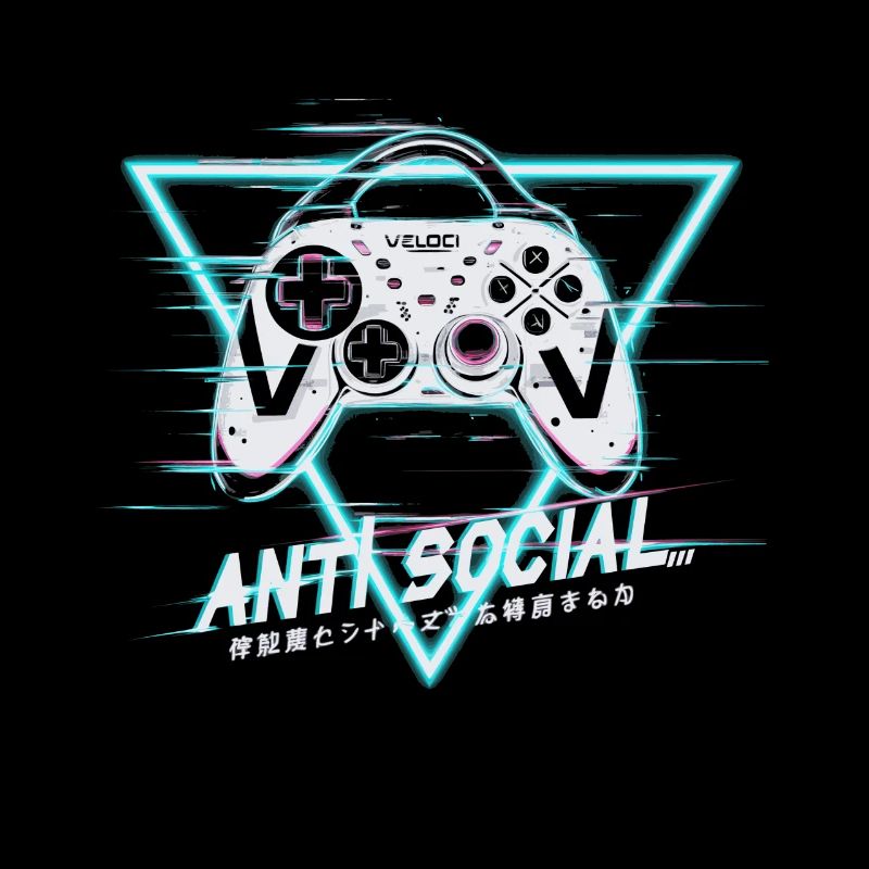 Gaming Controller Glitch Design