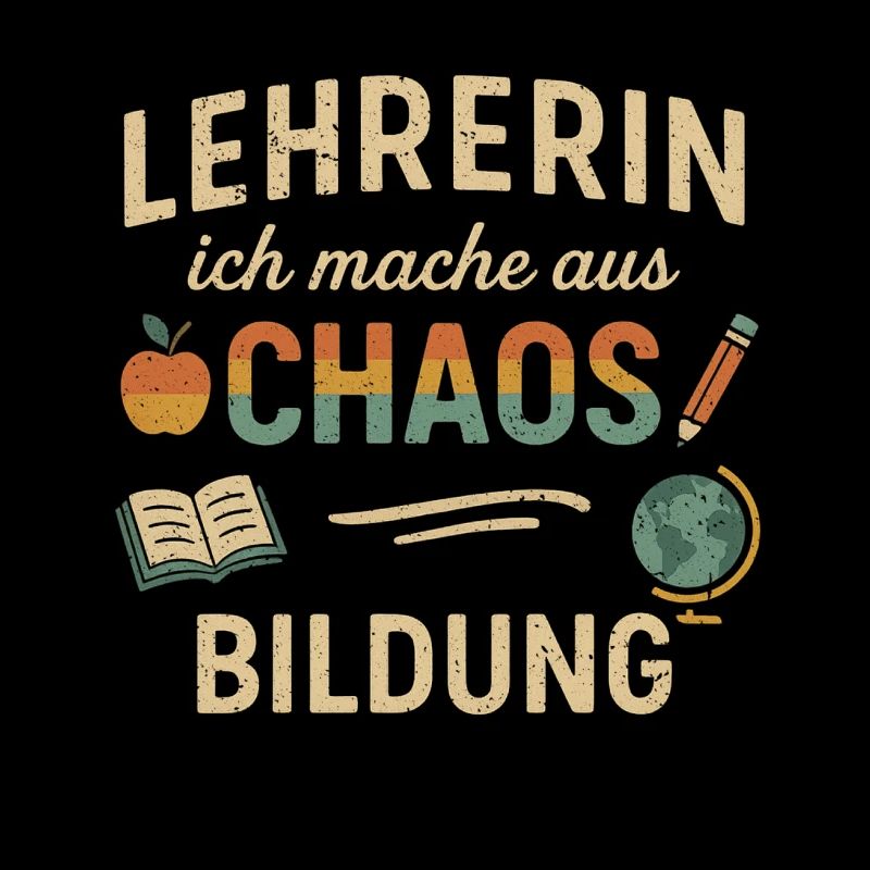 Lehrerin Chaos Bildung Schule Geschenk Spruch