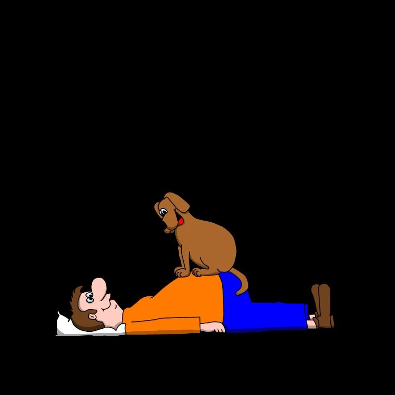 Yoga chien regardant vers le bas