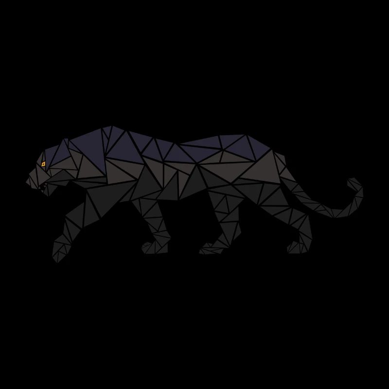 Panther - Geometrisch - Geschenk