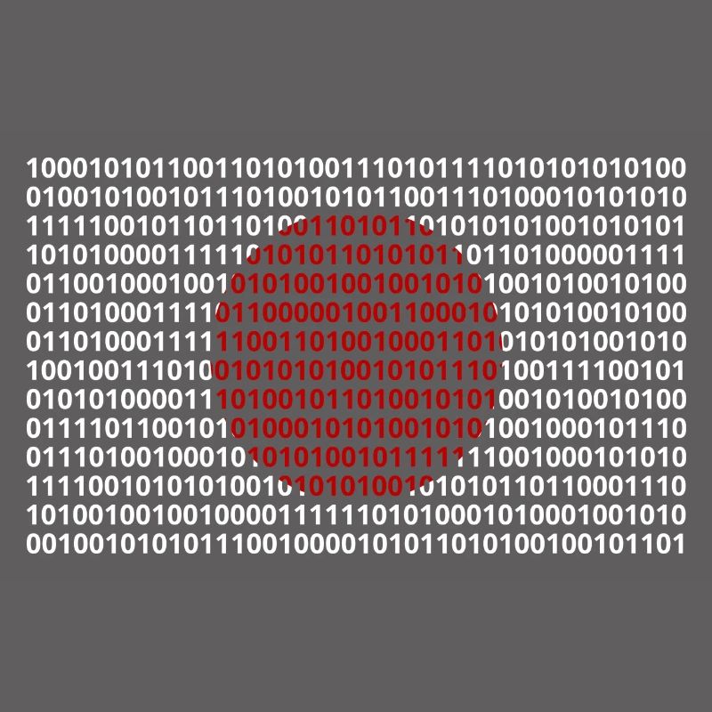 Le drapeau du Japon numérote le code binaire codé en bits
