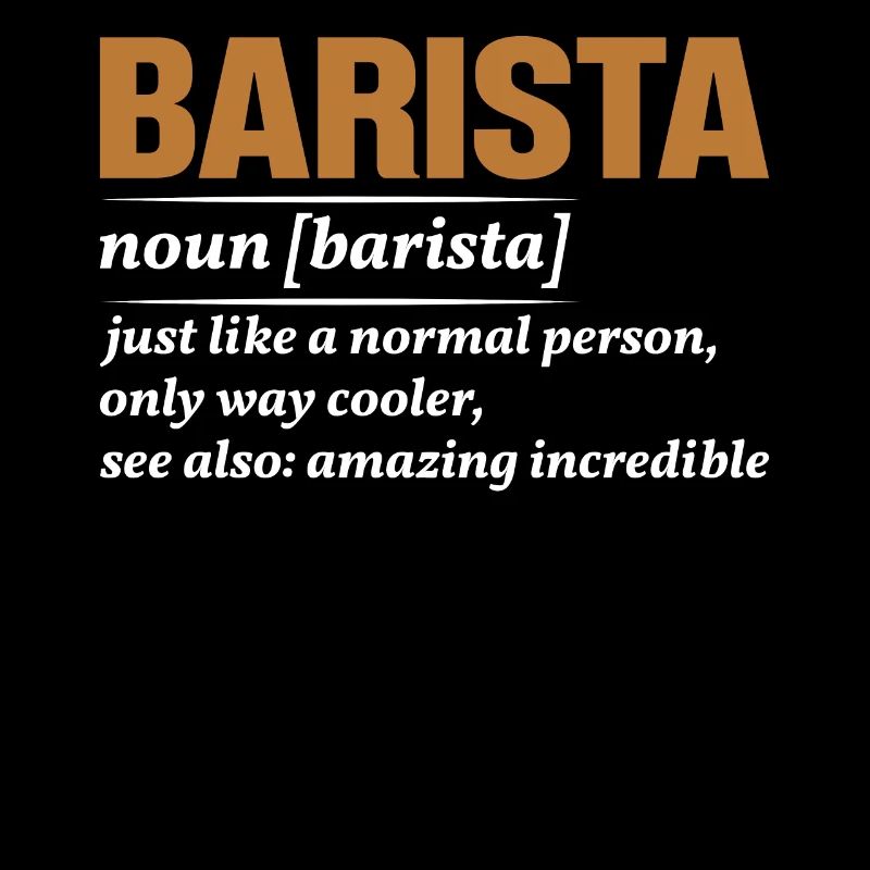 Stolzer Barista Beruf Kaffee Catering Espresso
