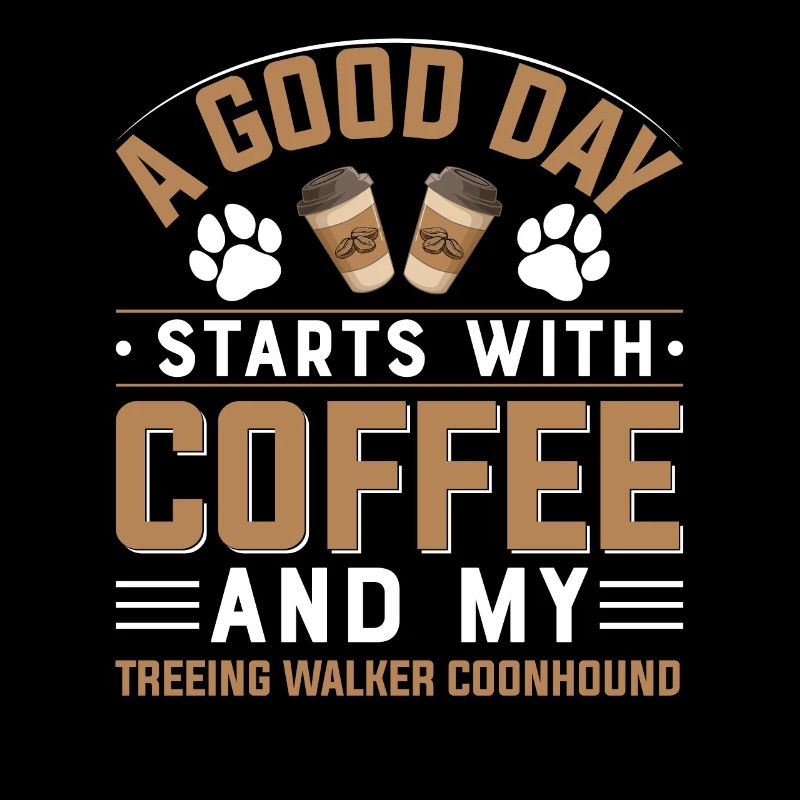 Treeing Walker Coonhound Café Boire de la caféine