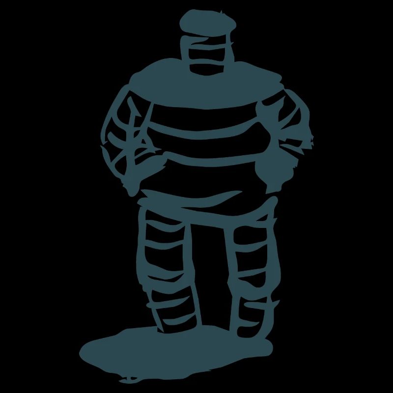 Abstrakte Figur mit Baskenmütze