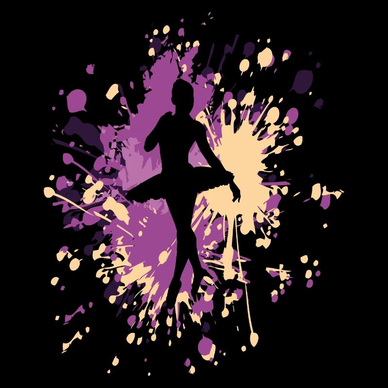 Éclaboussure de couleur de ballerine de danse