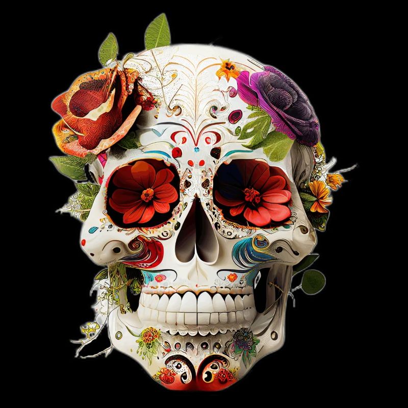 Sugar Skull Skull | Skull | Skull Art