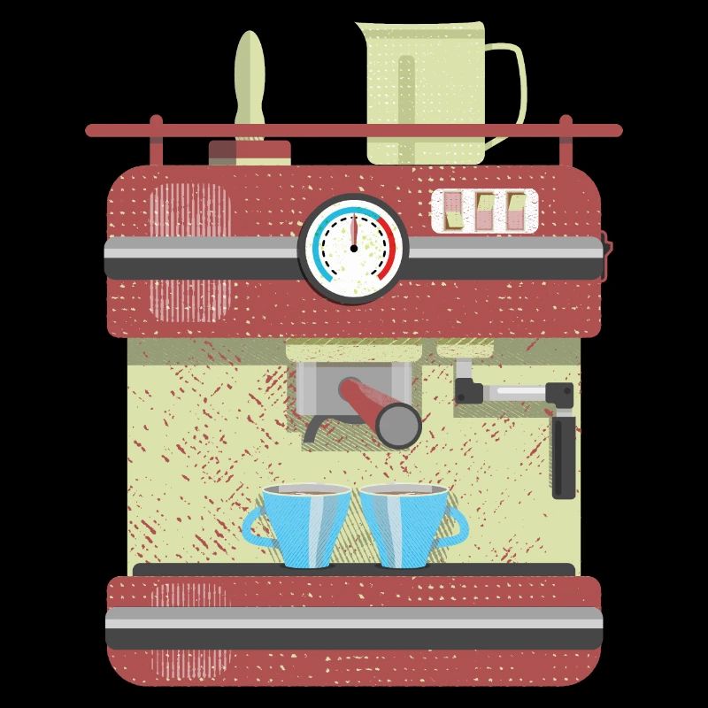Vector coffee machine