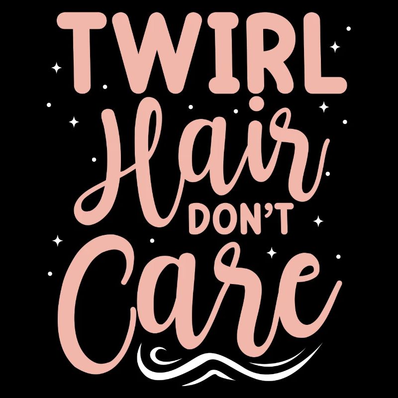 Les cheveux tourbillonnants ne s’en soucient pas Conception pour un coiffeur