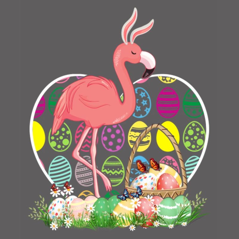 Flamingo Easter Eggs Funny Easter Day Eggs Hunters