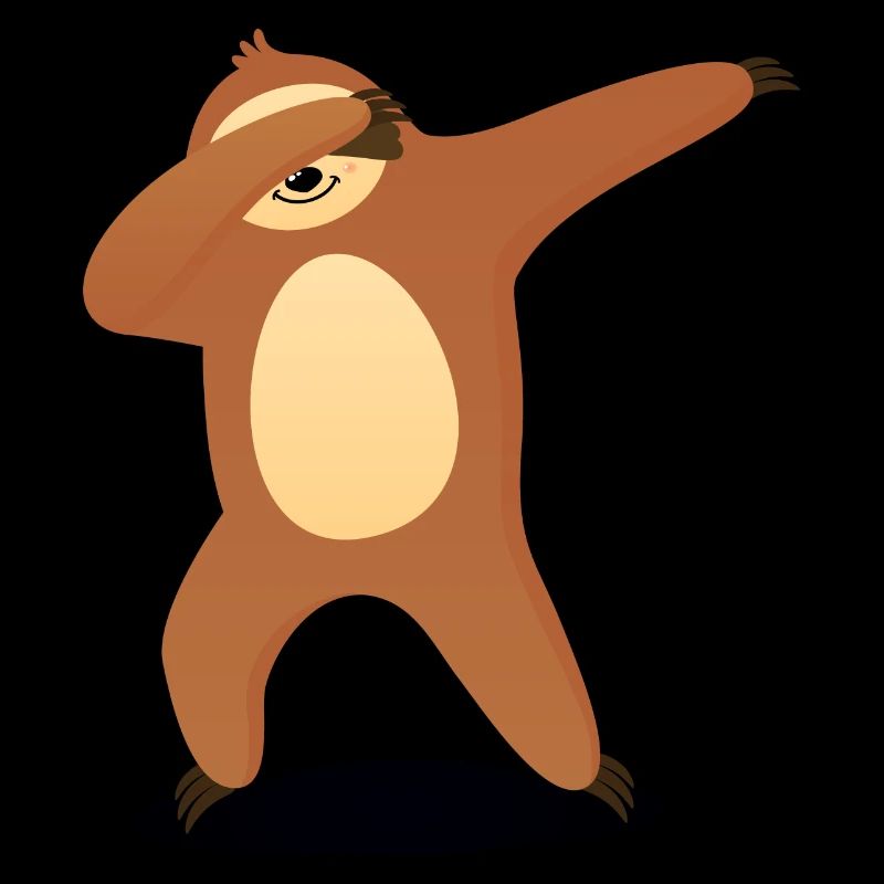 Dabbing Lazy Chill Sloth Dab Dance