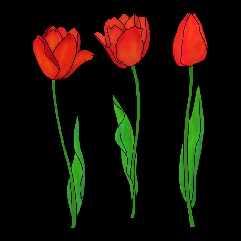Red Tulips, Spring