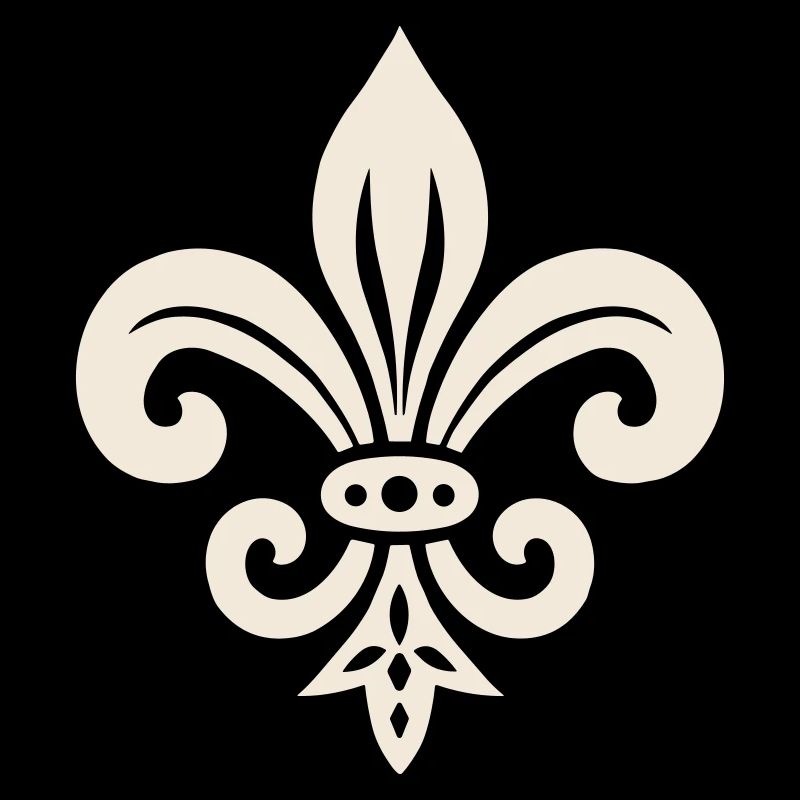 Schlichtes Fleur de lis Design