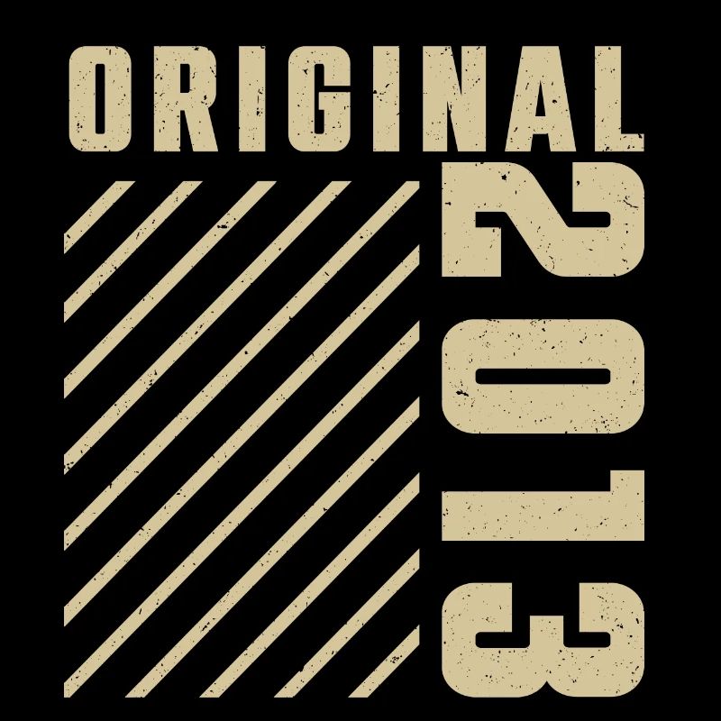 Original 2013 Authentic 2013 Vintage Bursdag