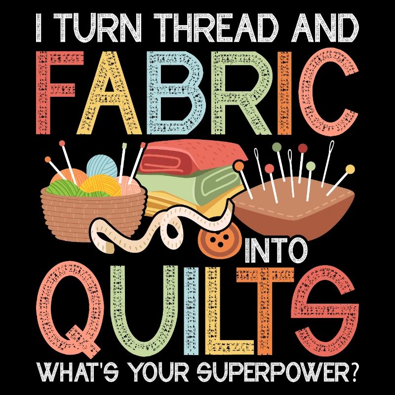 I Turn Thread & Fabric Into Quilts Quilting Quilt