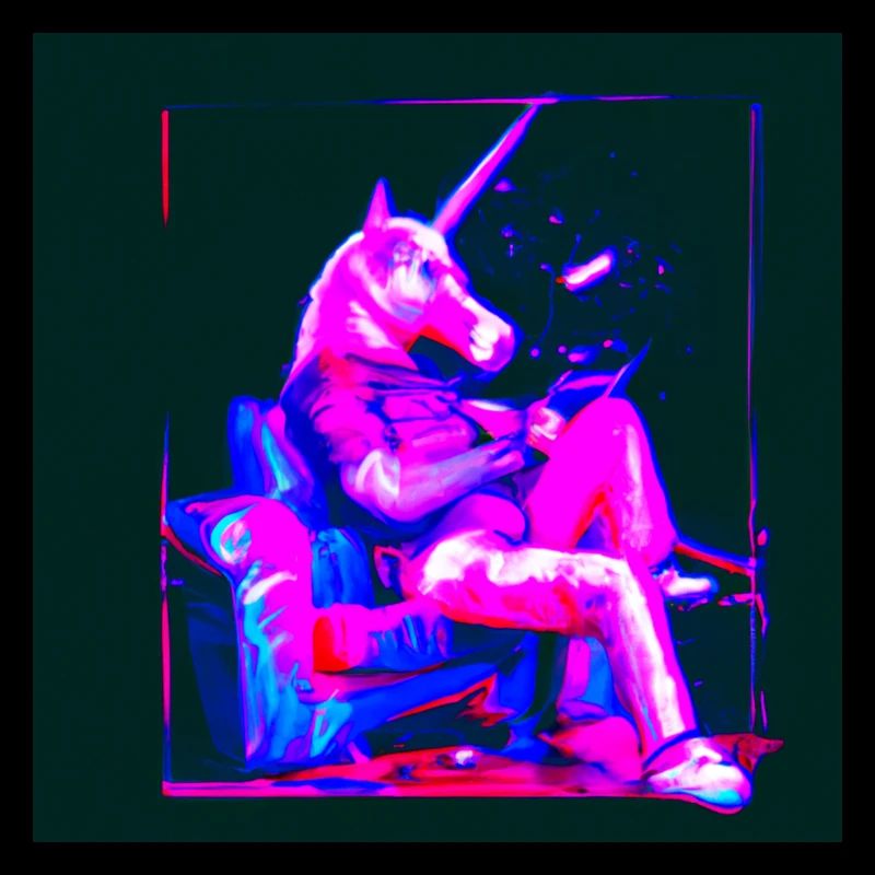 Licorne Synthwave chill