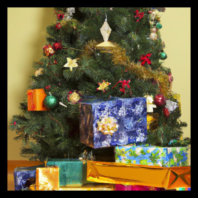 Weihnachtsbaum mit Geschenken