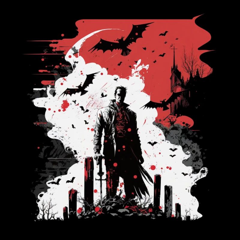 Dracula se tient debout