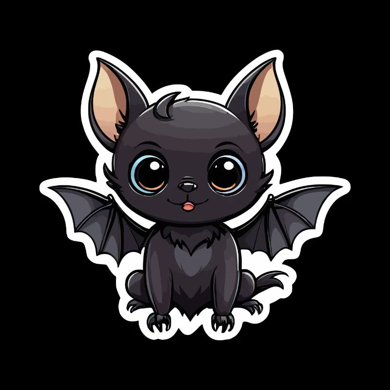 Bat Cute Illustration