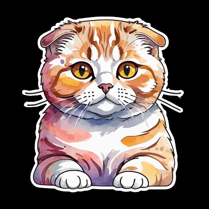 Scottish Fold Chat écossais à oreilles repliées