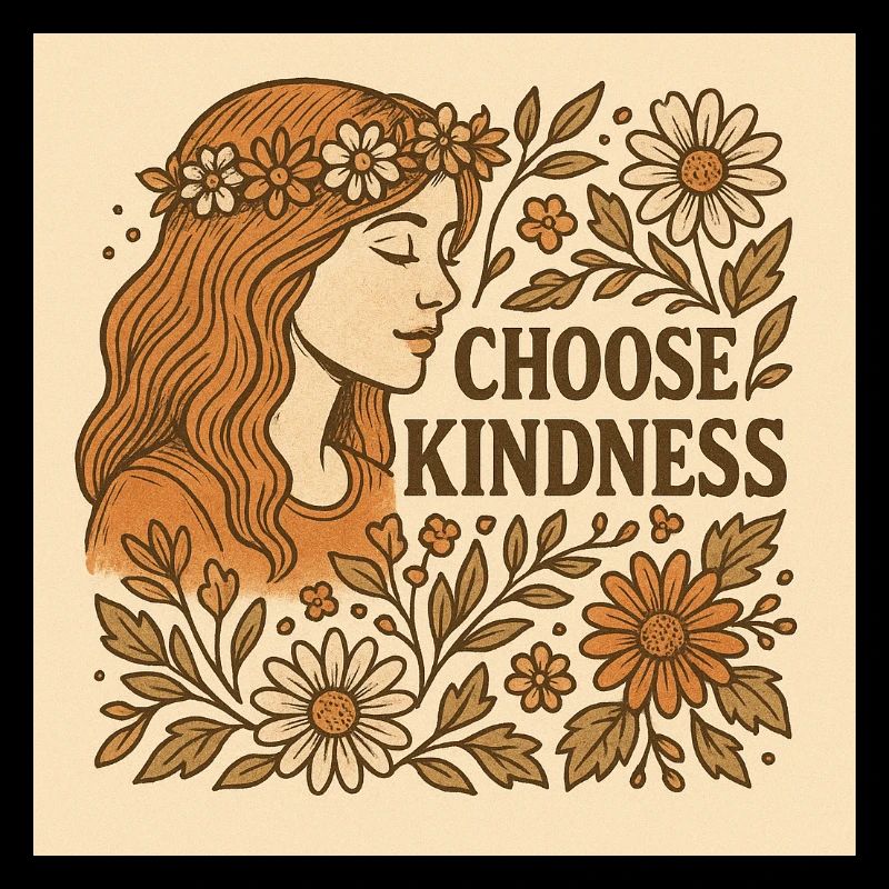 Choose kindness. Flowers.